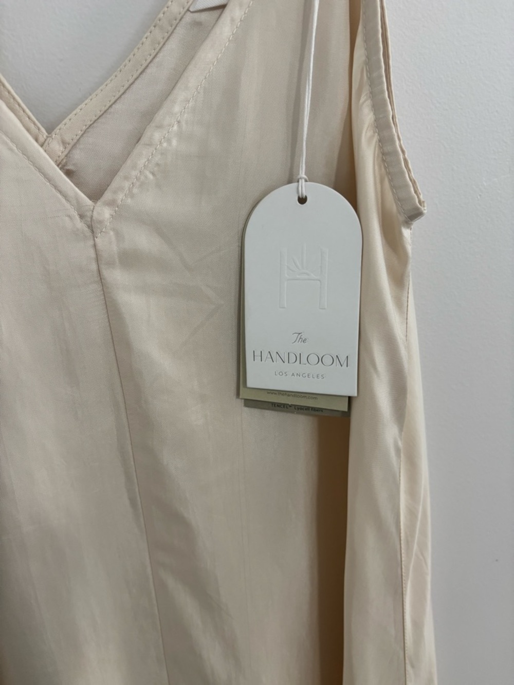 NWT The Handloom LA Slip Maxi Dress in Cream Size S/M $190 In Stores - Picture 6 of 8